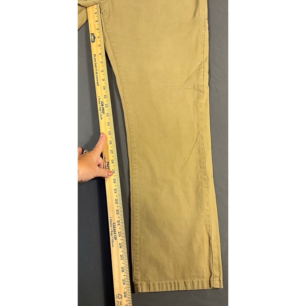 G.H. Bass Denim Straight Leg Cotton Pants, Men 38x32 Brown/Khaki Utility Jeans - Picture 6 of 10